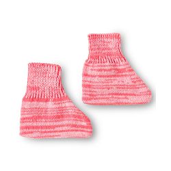 Babyhug Knit Full Sleeves Front Open Solid Coloured Sweater Set With Cap & Booties - Pink