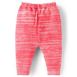 Babyhug Knit Full Sleeves Front Open Solid Coloured Sweater Set With Cap & Booties - Pink