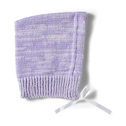 Babyhug Knitted Full Sleeves Solid Sweater Set With Cap & Booties - Purple