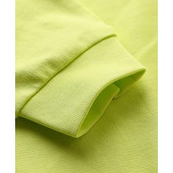 Babyhug Terry Knit Full Sleeves Top & Skirt Set with Floral Applique - Limegreen