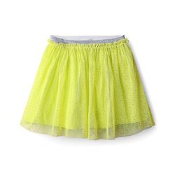 Babyhug Terry Knit Full Sleeves Top & Skirt Set with Floral Applique - Limegreen