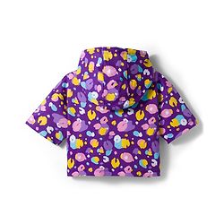 Babyhug Terry Knit Full Sleeves Hooded Top & Lounge Pant Set - Purple