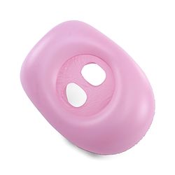 Babyhug Inflatable Swimming Ring  Pink | For 3+ years Boys & Girls| Durable Vinyl Pool Float| Swimming Ride On with Steering Wheel