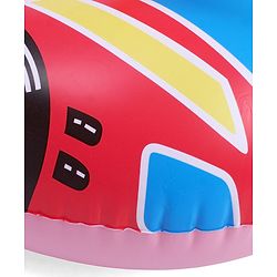Babyhug Inflatable Swimming Ring  Pink | For 3+ years Boys & Girls| Durable Vinyl Pool Float| Swimming Ride On with Steering Wheel