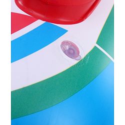 Babyhug Inflatable Swimming Ring  Pink | For 3+ years Boys & Girls| Durable Vinyl Pool Float| Swimming Ride On with Steering Wheel