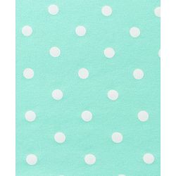 Babyhug Cotton Interlock Knit Hooded Wrapper with Polka Dots Print L 76 x B 71.5 cm - Green