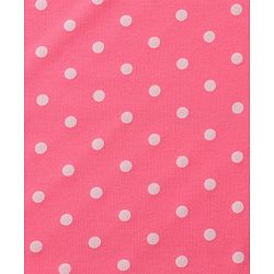 Babyhug Cotton Interlock Knit Hooded Wrapper with Polka Dots Print L 76 x B 71.5 cm - Pink
