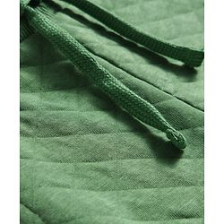 Babyhug Terry Knit Premium Light Gauge Terry Full Sleeves T-Shirt & Lounge Pant Set With Text Embroidery & Animal Applique - Green
