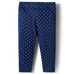 Babyhug Cotton Lycra Knit Full Length Leggings With Polka Dot & Heart Print Pack Of 3 - Red Navy Blue & Pink