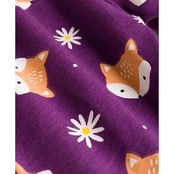 Babyhug Cotton Lycra Knit Full Length Leggings With Animal Floral & Polka Dot Print Pack of 3 - Purple Pink & Lavender