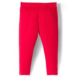 Babyhug Cotton Lycra Knit Full Length Leggings With Stripes & Cherry Print Pack Of 3 - Red & Navy Blue