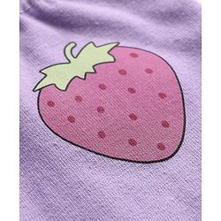 Babyhug Cotton Knit Full Length Leggings With Floral & Polka Dots Pack Of 3 - Pink & Purple