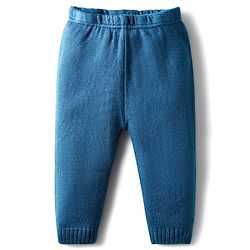 Babyhug Knit Full Sleeves Front Open Sweater Set with Diamond Design - Blue