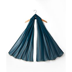 Babyhug Woven Three Fourth Sleeves Embroidered Kurti Palazzo Set with Dupatta & Sequin Detailing - Teal Blue