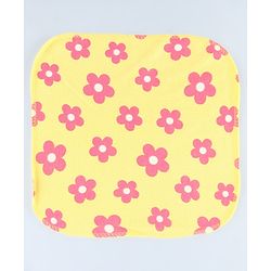 Babyhug Cotton Terry Knit Wash Cloths Pack of 6 L 28 x B 28 cm - Multicolour