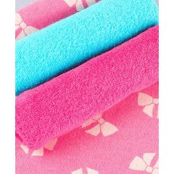 Babyhug Cotton Terry Knit Wash Cloths Pack of 6 L 28 x B 28 cm - Multicolour