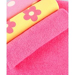 Babyhug Cotton Terry Knit Wash Cloths Pack of 6 L 28 x B 28 cm - Multicolour