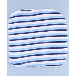 Babyhug Cotton Knit Wash Cloth with Bear Print Pack of 6 - Blue