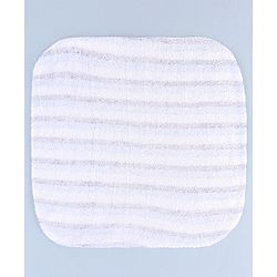 Babyhug Cotton Knit Wash Cloth with Bear Print Pack of 6 - Blue