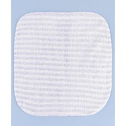Babyhug Cotton Knit Wash Cloth with Stripes & Stars Print Pack of 6 - Navy Blue & Red