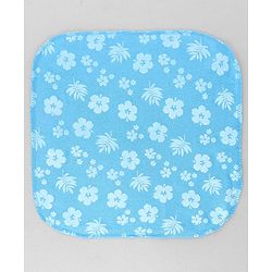 Babyhug Cotton Knit Wash Cloth with Polka Dots & Floral Print Pack of 6 - Pink White & Light Blue