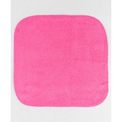 Babyhug Cotton Knit Wash Cloth with Polka Dots & Floral Print Pack of 6 - Pink White & Light Blue