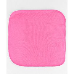 Babyhug Cotton Knit Wash Cloth with Polka Dots & Floral Print Pack of 6 - Pink White & Light Blue
