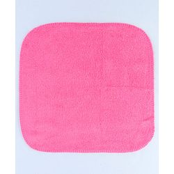 Babyhug Cotton Knit Wash Cloth with Polka Dots & Floral Print Pack of 6 - Pink White & Light Blue