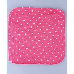 Babyhug Cotton Knit Hand & Face Towel Pack Of 6  L 23 x B 23 cm - Multicolour