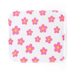 Babyhug Cotton Knit Hand & Face Towel With Floral Print Pack Of 6 L 23 x B 23 cm - Multicolour