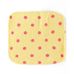 Babyhug Cotton Knit Hand & Face Towel With Floral Print Pack Of 6 L 23 x B 23 cm - Multicolour