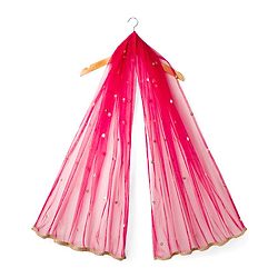 Babyhug Woven Half Sleeves Floral Embroidered Choli Lehenga & Dupatta Set - Maroon