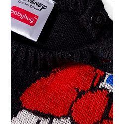 Babyhug Disney Woven Full Sleeves Pullover Sweater with Minnie & Friends Graphics - Multicolor