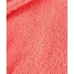 Babyhug Cotton Terry Woven Full Sleeves Hooded Bathrobe with Fox Embroidery - Pink