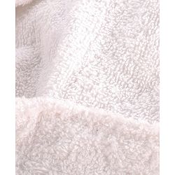 Babyhug Cotton Terry Woven Full Sleeves Hooded Bathrobe with Bunny Embroidery - White
