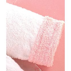 Babyhug Cotton Terry Woven Full Sleeves Hooded Bathrobe with Bunny Embroidery - White