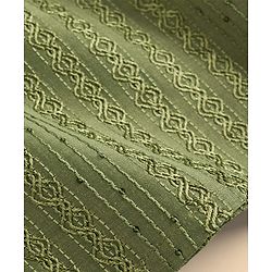 Babyhug Dobby Full Sleeves Thread Work Kurta with Pyjama Set - Green