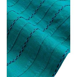 Babyhug Cambric Woven Full Sleeves Kurta Pajama Set With Embriodery - Teal Blue