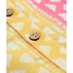 Babyhug Cotton Woven Full Sleeves Kurta Dhoti Set with Abstract Print - Multicolor