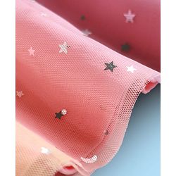 Babyhug Cotton Knit Cap Sleeves Cat Printed Frock With Bloomers & Headband - White & Pink