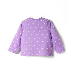 Babyhug Disney 100% Cotton Full Sleeves Round Neck Night Suit With 101 Dalmatians Graphics - Lavender