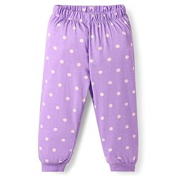 Babyhug Disney 100% Cotton Full Sleeves Round Neck Night Suit With 101 Dalmatians Graphics - Lavender