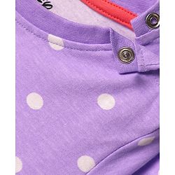 Babyhug Disney 100% Cotton Full Sleeves Round Neck Night Suit With 101 Dalmatians Graphics - Lavender