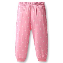 Babyhug Disney 100% Cotton Full Sleeves Round Neck Night Suit With 101 Dalmatians Graphics - Pink