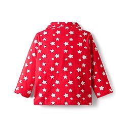Babyhug Disney Single Jersey Knit Full Sleeves Night Suit With Minnie Mouse Print - Red