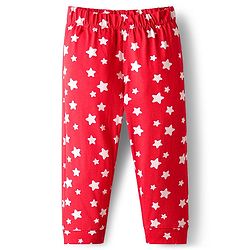 Babyhug Disney Single Jersey Knit Full Sleeves Night Suit With Minnie Mouse Print - Red