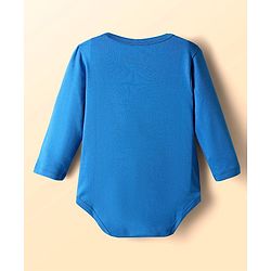 Babyhug Disney Interlock Knit Full Sleeves Onesies With Winnie & Friends Graphic Pack Of 3 - Blue White & Green