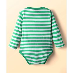 Babyhug Disney Interlock Knit Full Sleeves Onesies With Winnie & Friends Graphic Pack Of 3 - Blue White & Green