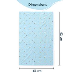 Babyhug Soft Plastic 100% Waterproof Bed Protector&Diaper Changing Sheet Dolphin Print Medium Size- Pack of 3| Easy to Clean| Travel Friendly