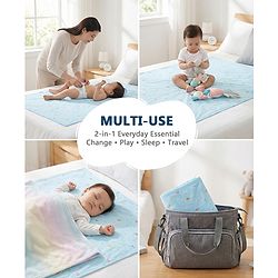 Babyhug Soft Plastic 100% Waterproof Bed Protector&Diaper Changing Sheet Dolphin Print Medium Size- Pack of 3| Easy to Clean| Travel Friendly
